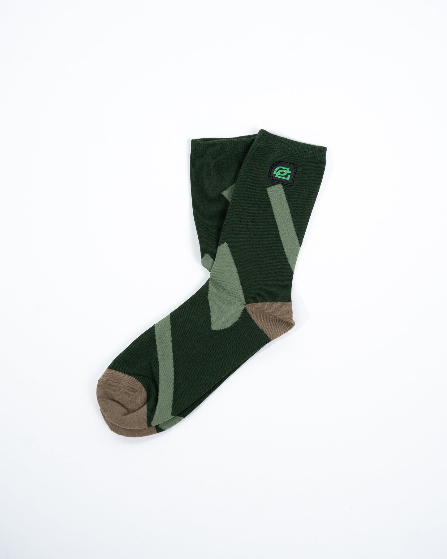 OpTic Logo Socks in Elmwood Brown