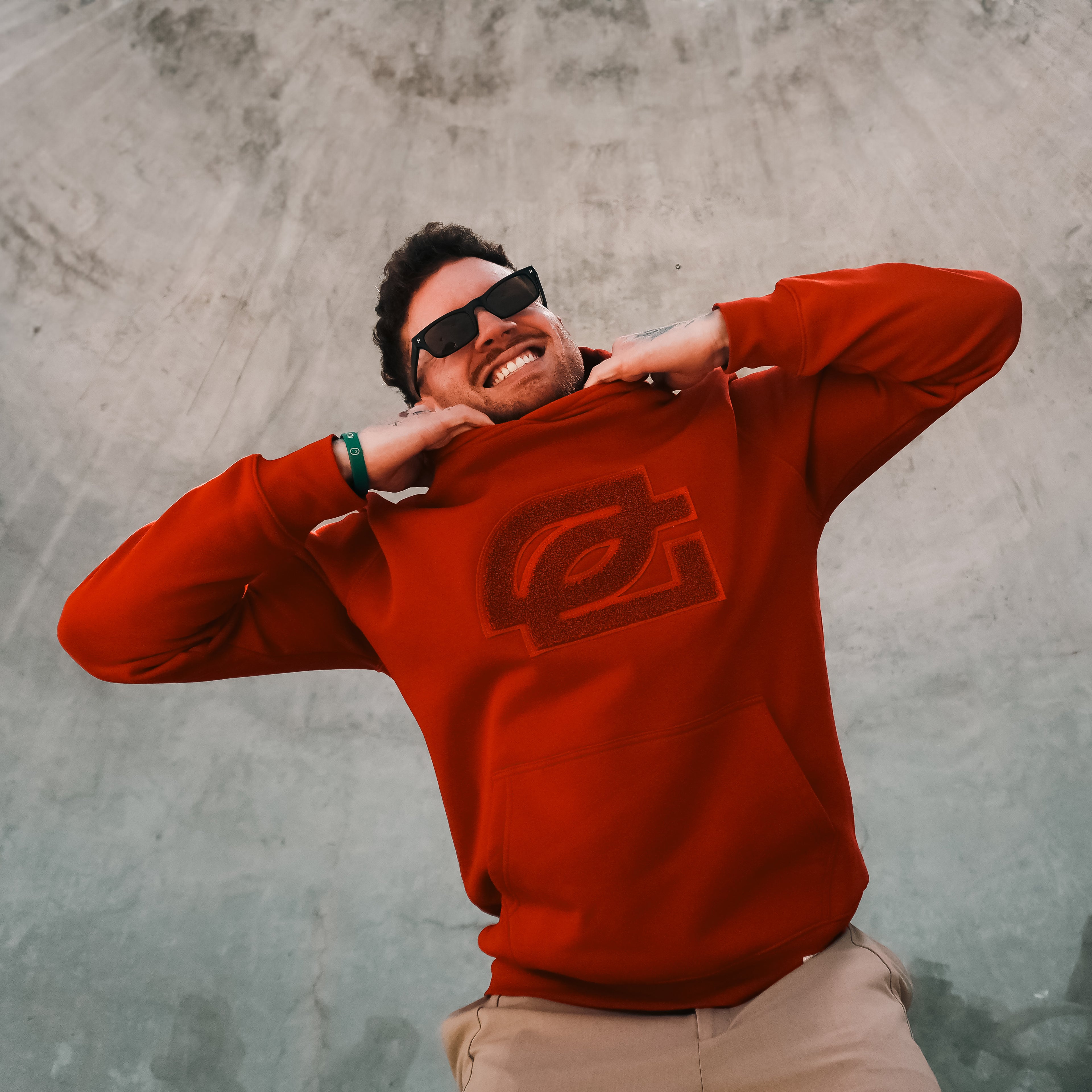 Major 3 Crimson Chenille Hoodie