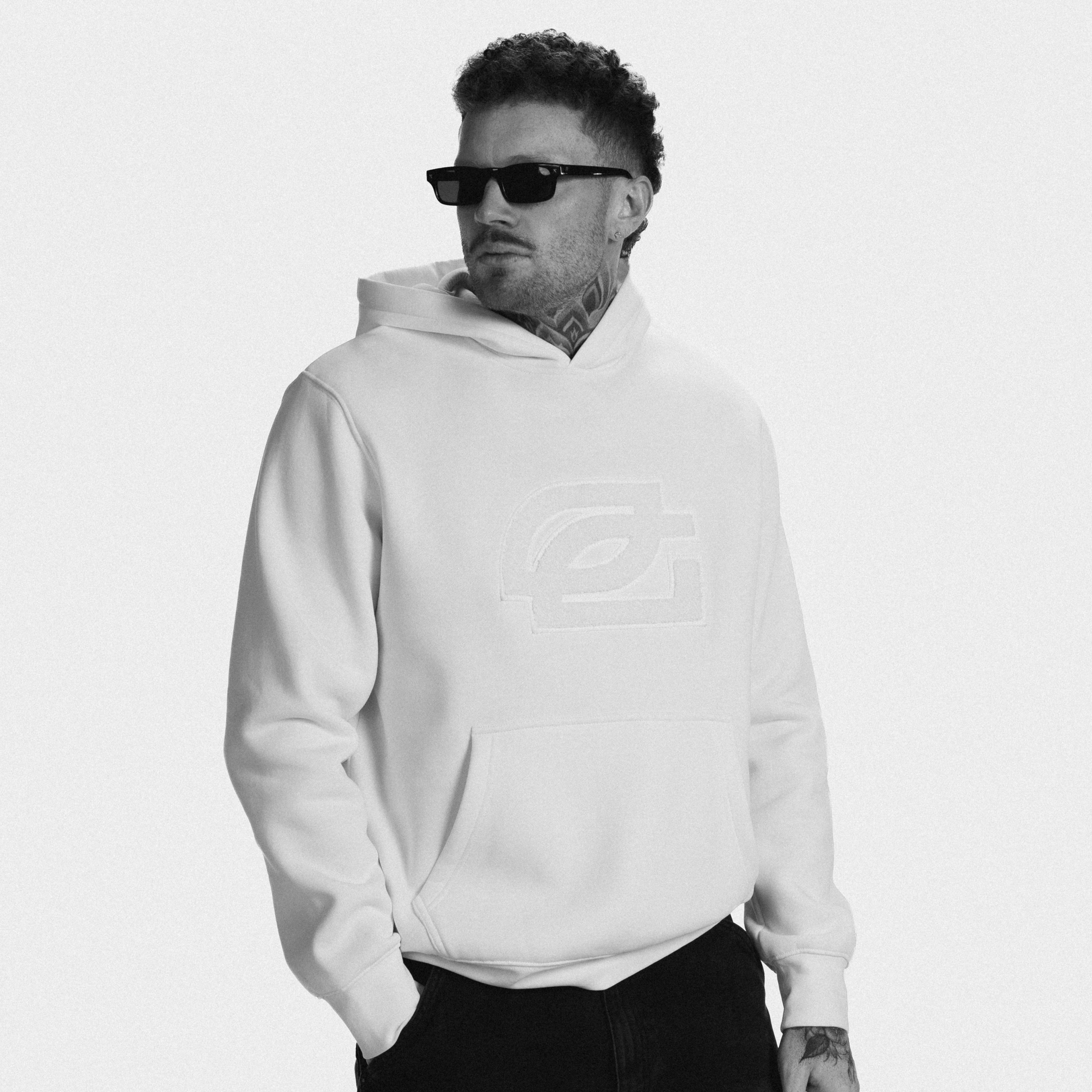 Champs White Chenille Hoodie