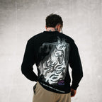 Black Distorted Oversize Long Sleeve