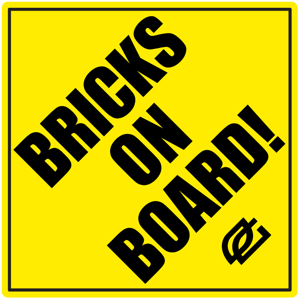 Bricks On Board Sticker
