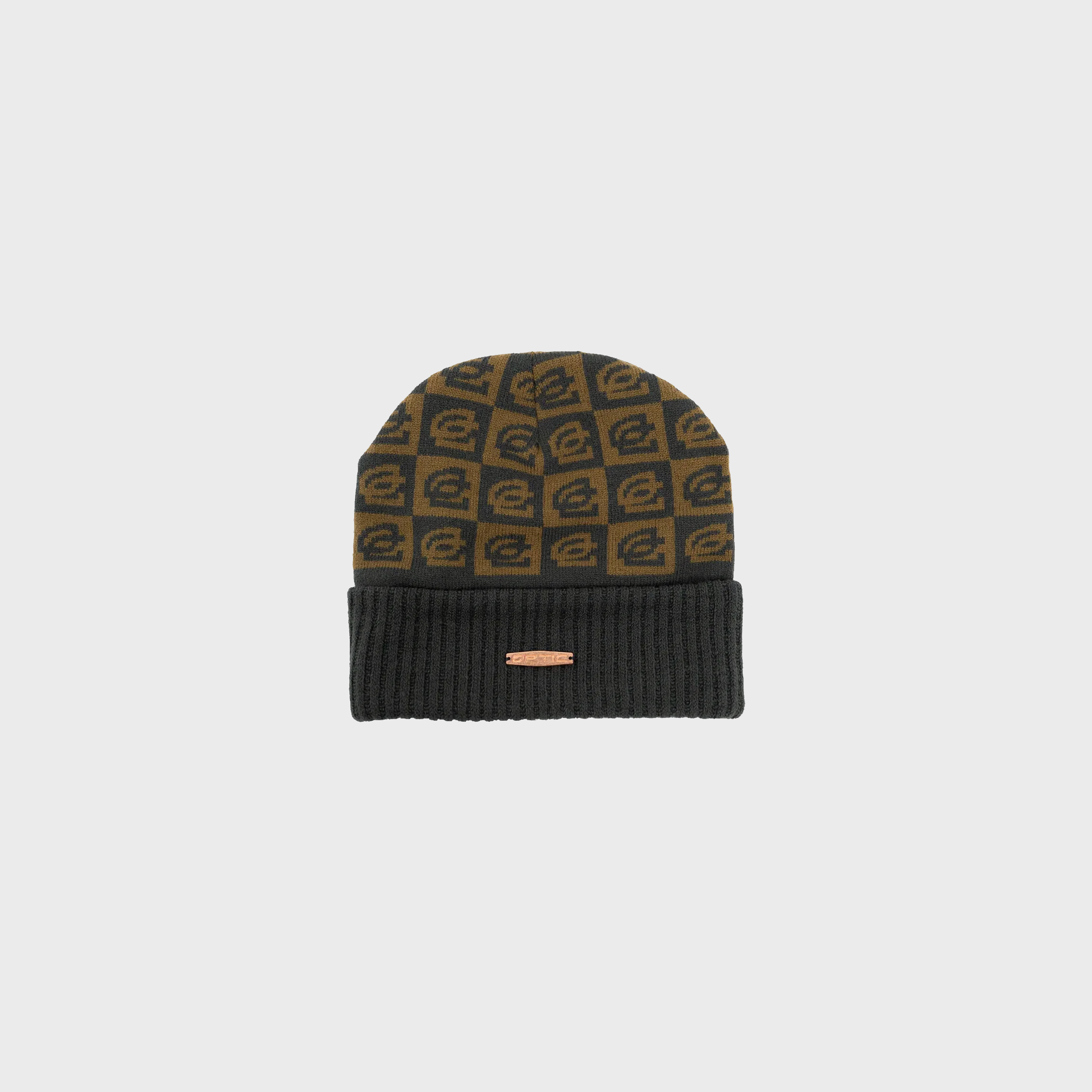 OpTic Logo Beanie in Elmwood Brown
