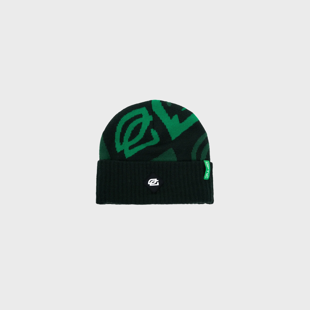 OpTic Logo Beanie in Fern Green