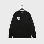 Black Distorted Oversize Long Sleeve
