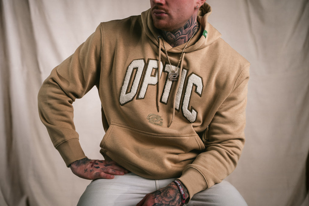 Khaki Micro Chenille Hoodie