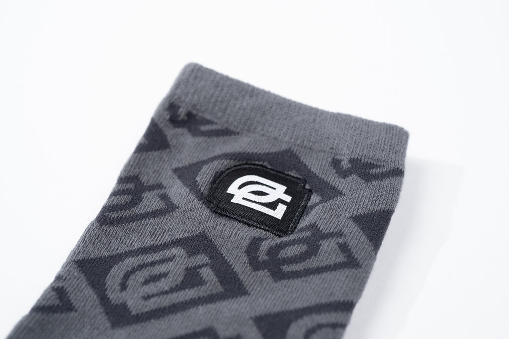 Obsidian Checkerboard Logo Sock