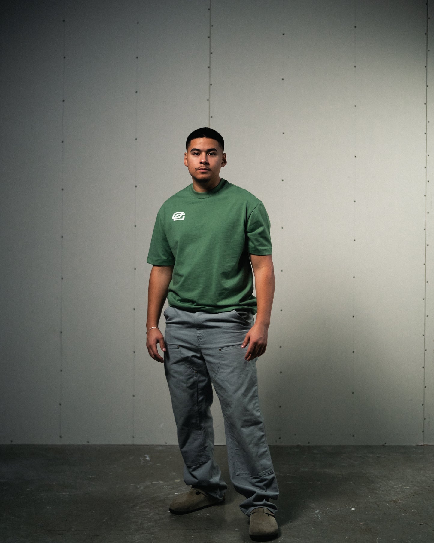 Seasonal Logo Tee in Fatigue Green