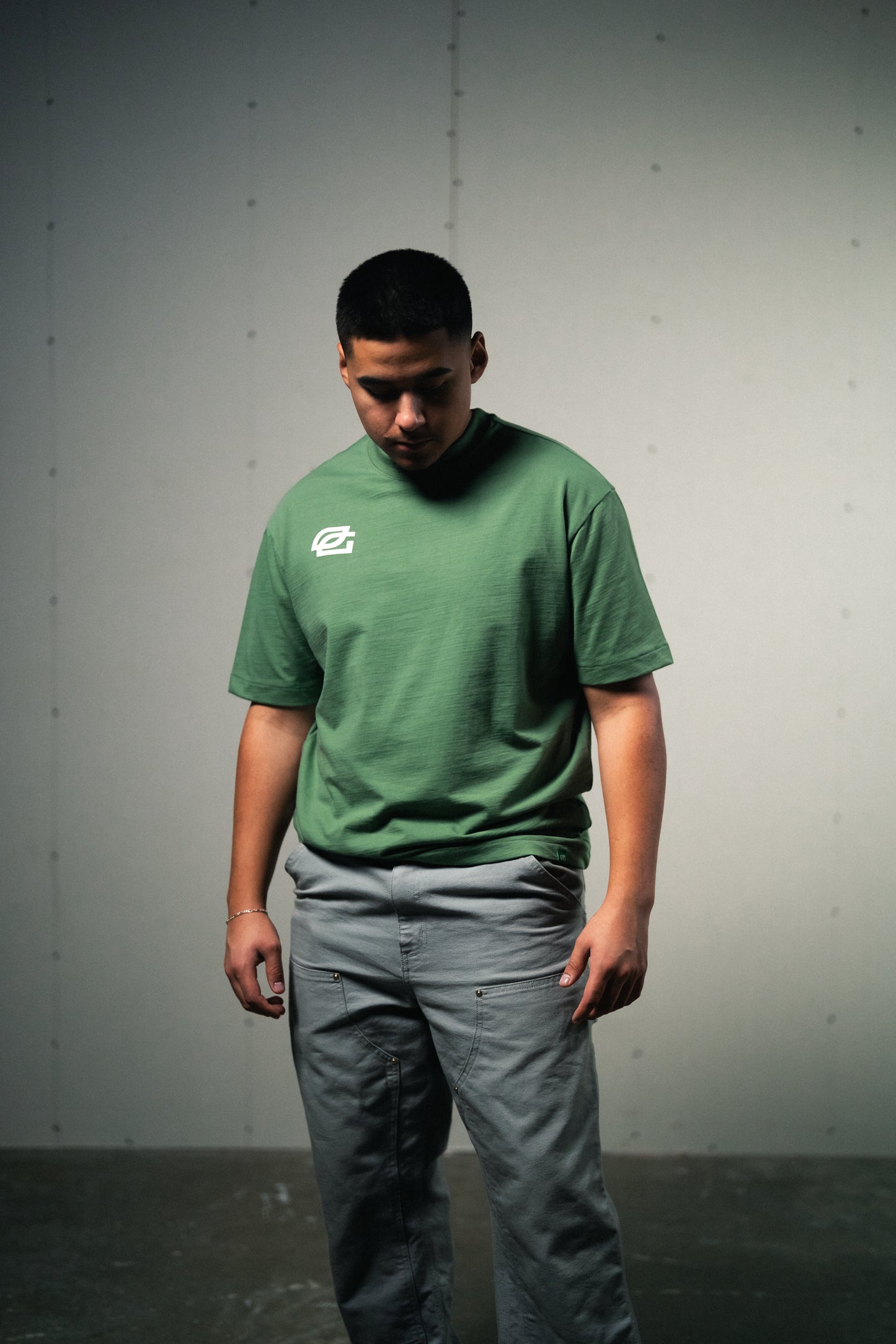 Seasonal Logo Tee in Fatigue Green