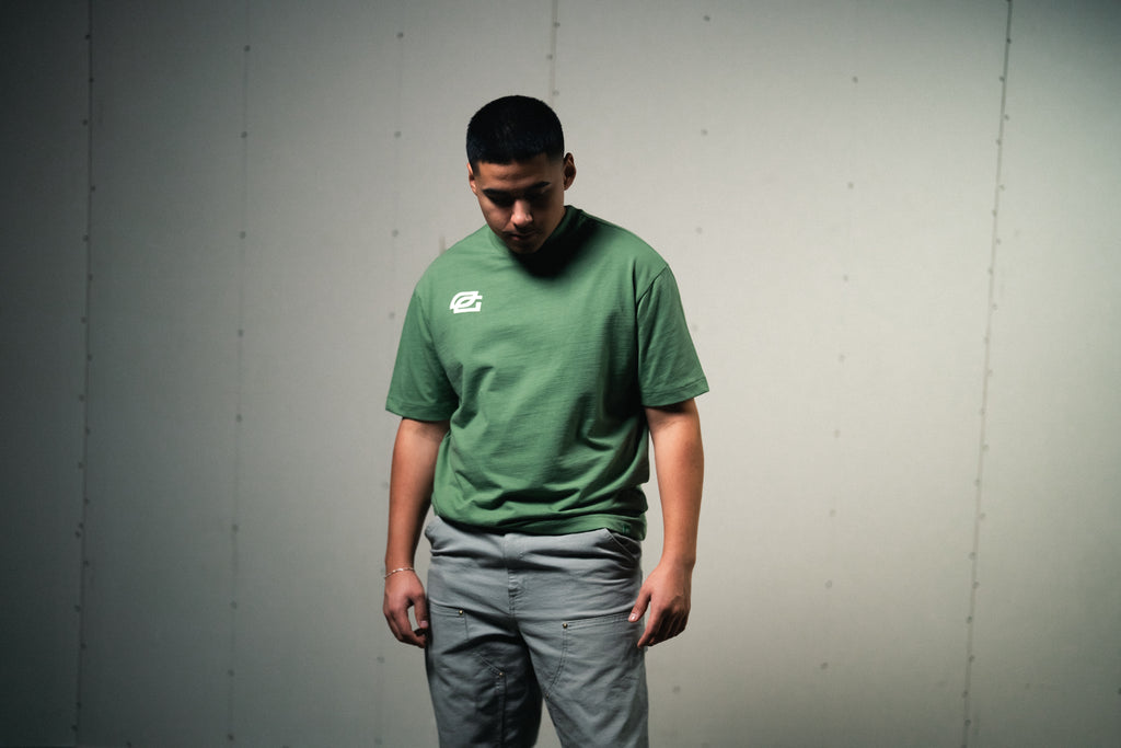 Seasonal Logo Tee in Fatigue Green