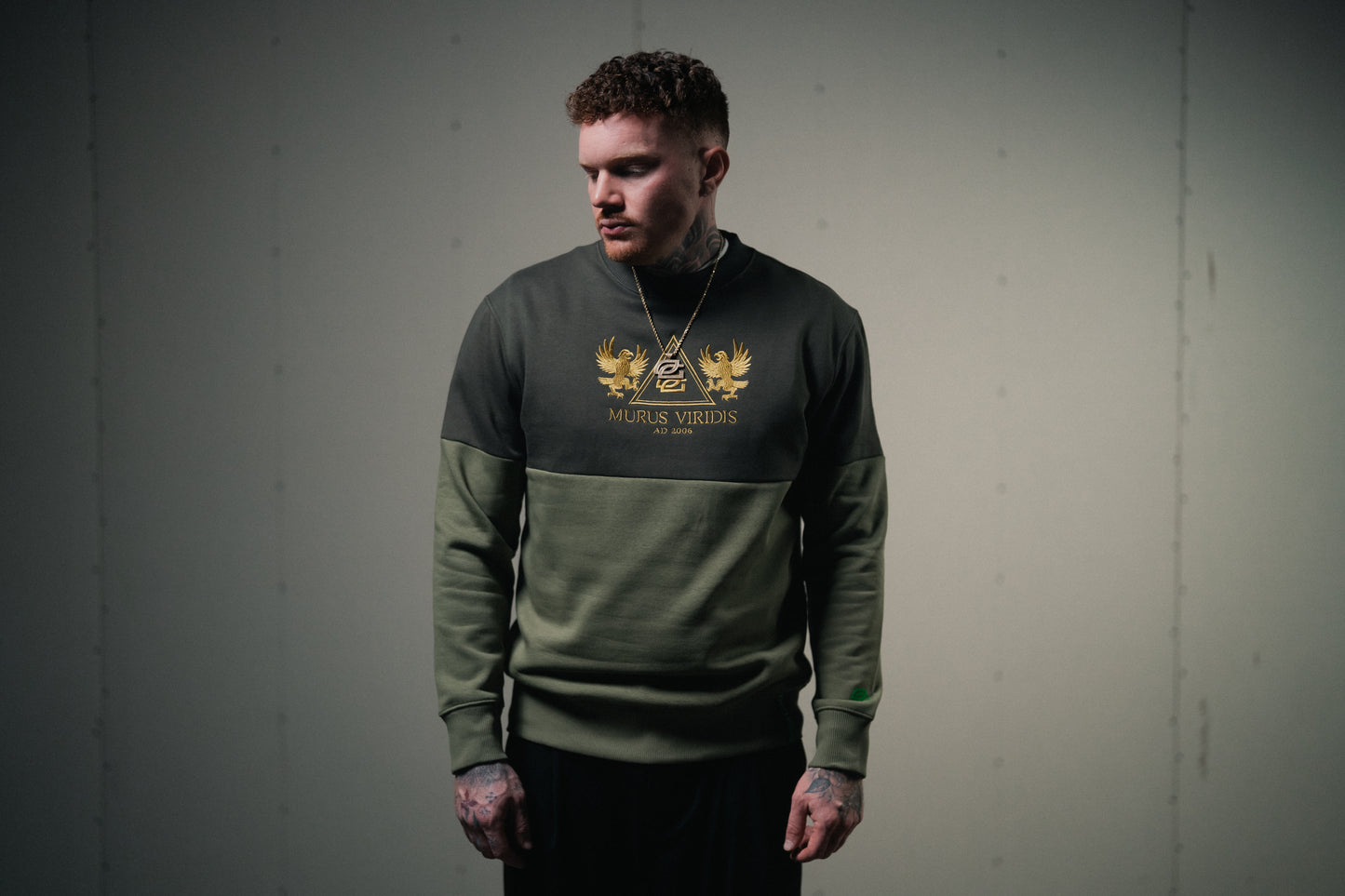 Murus Viridis Colorblock Crewneck