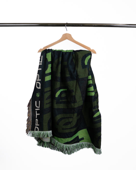 OpTic Throw Blanket in Fern