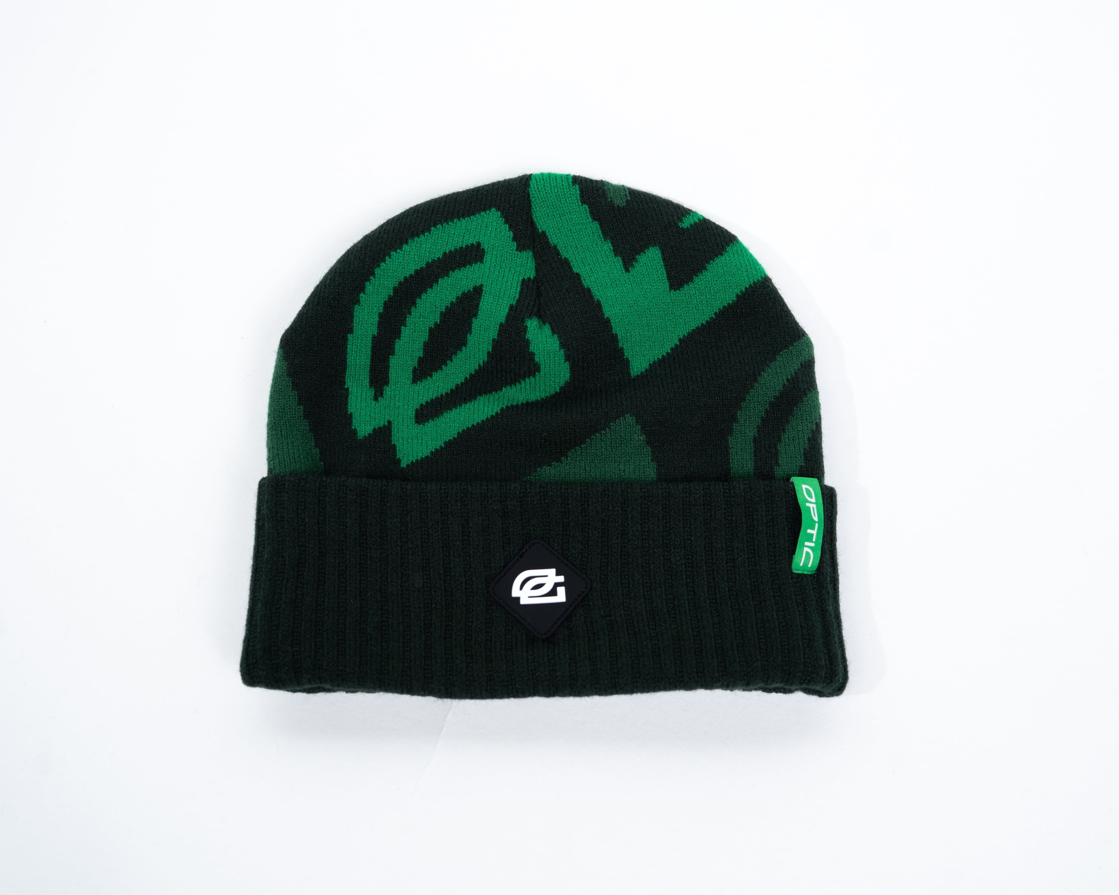 OpTic Logo Beanie in Fern Green