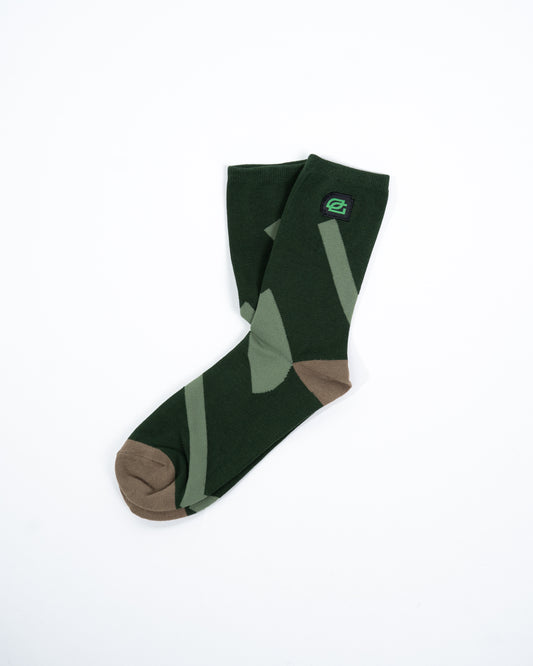OpTic Logo Socks in Elmwood Brown