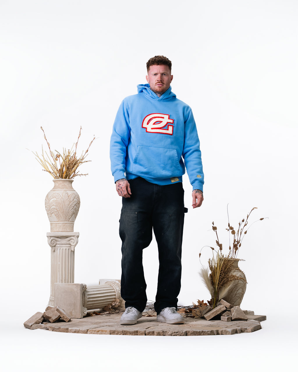 Major 4 Blue Chenille Hoodie
