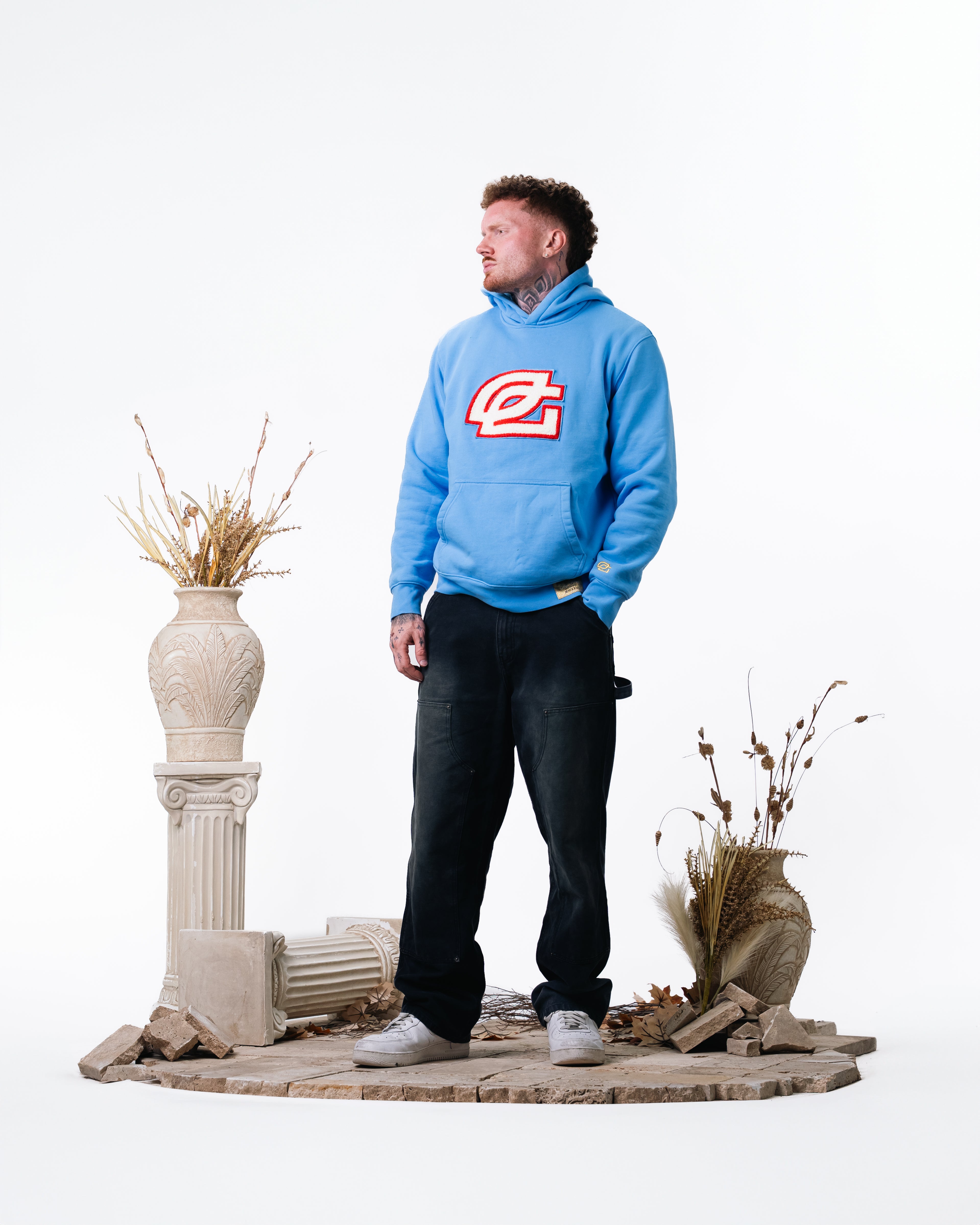 Major 4 Blue Chenille Hoodie