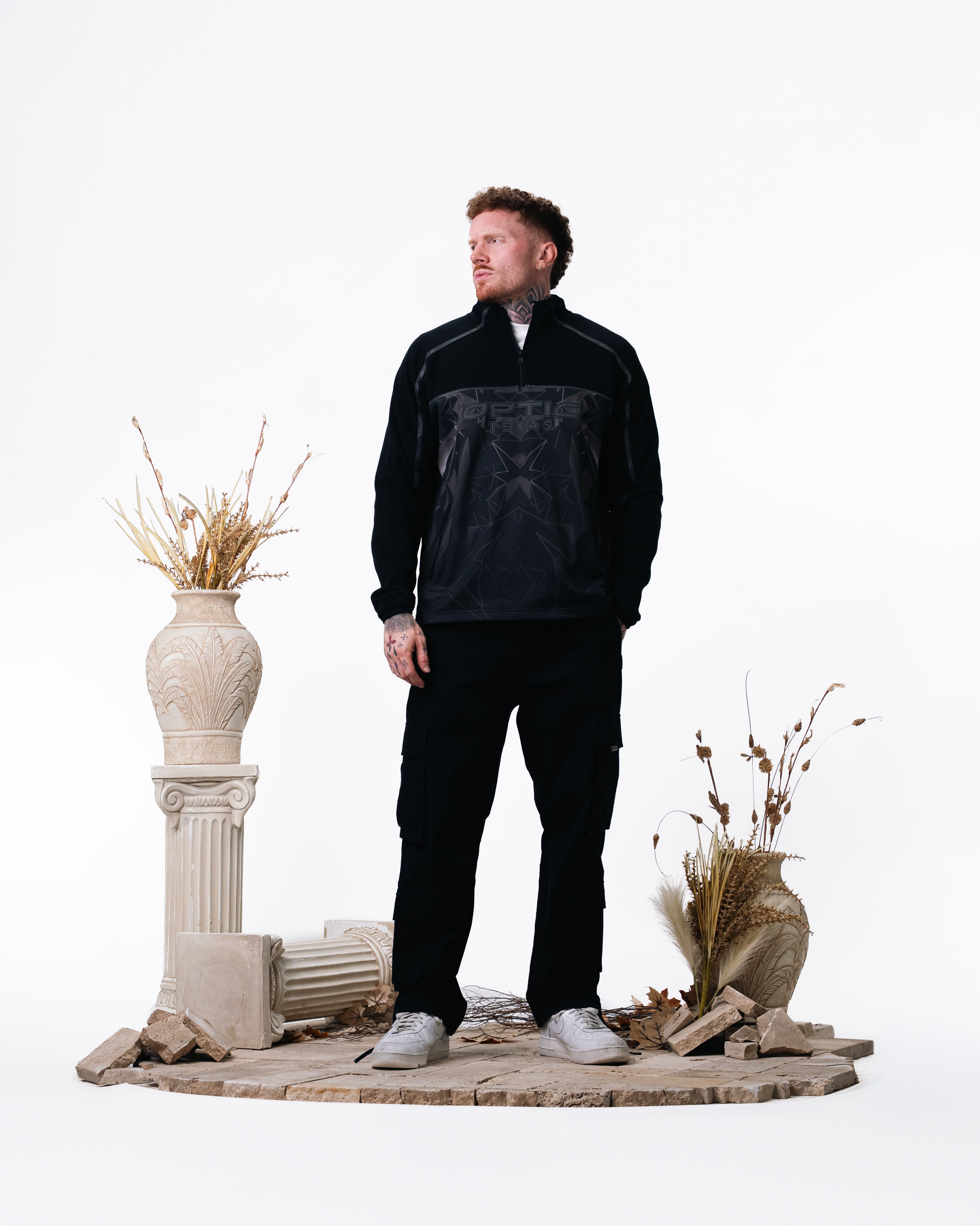 トップス TAKU 2026 OpTic Texas Team Kit Blackout Quarterzip