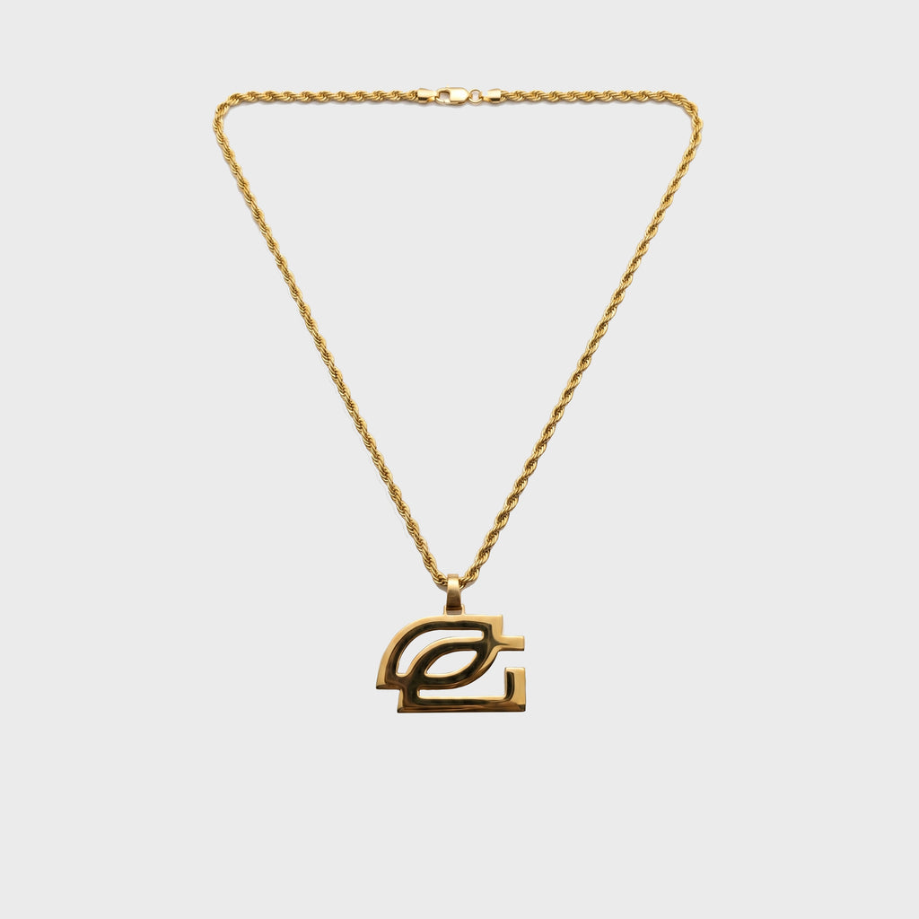 OpTic Day Gold Pendant & 5mm Cuban Chain