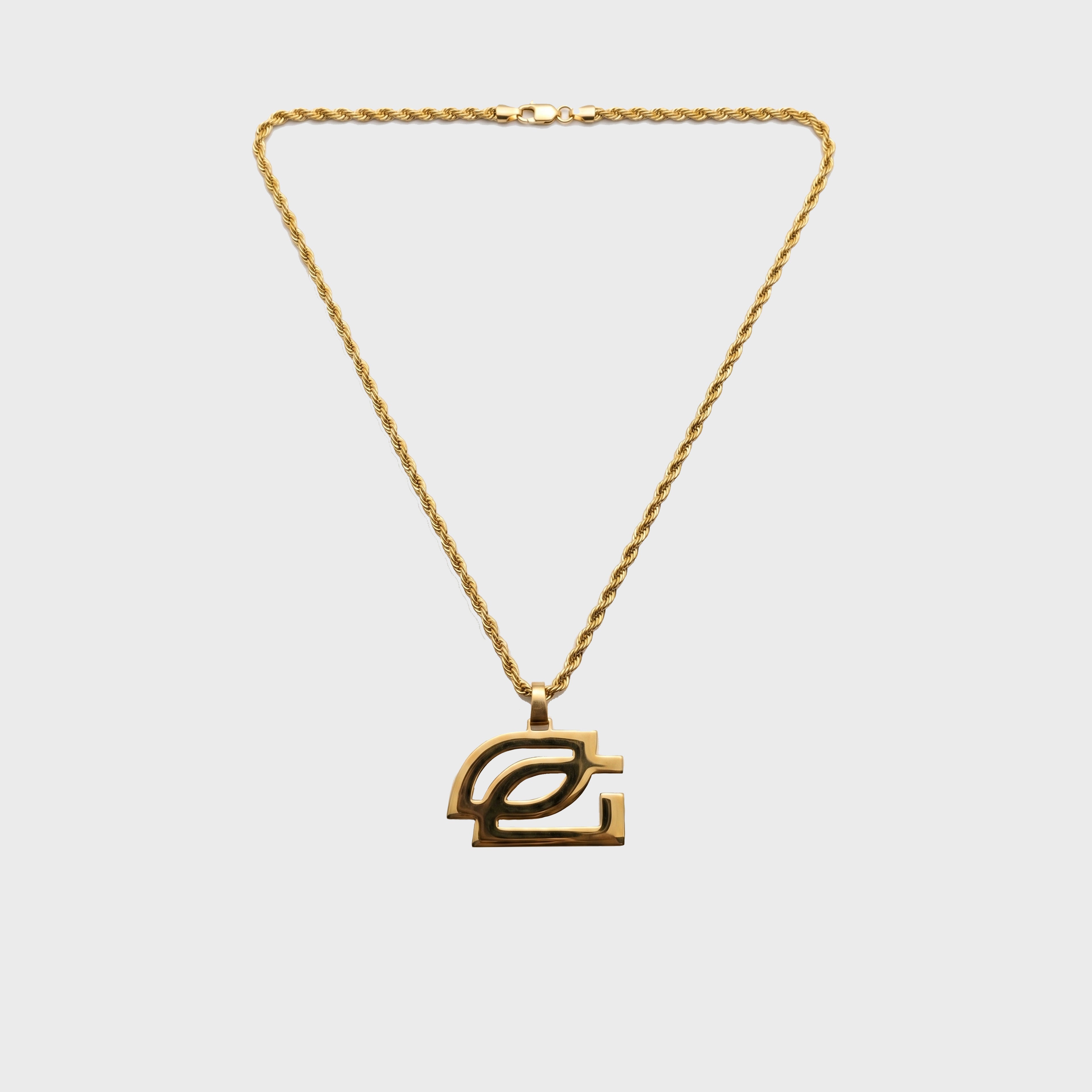 OpTic Day Gold Pendant & 5mm Cuban Chain