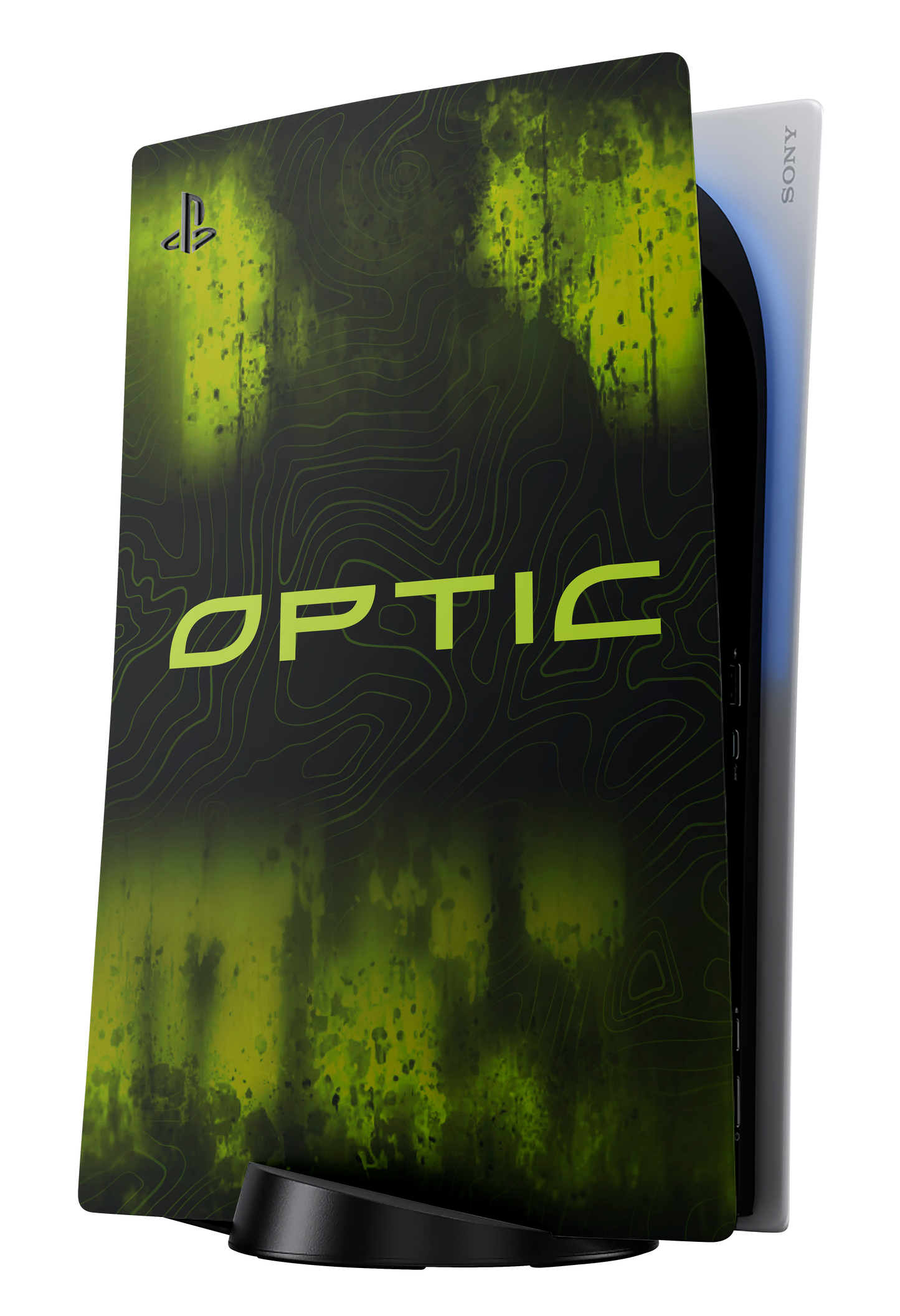 OpTic Greenwall Razer Skin - Playstation 5 Disk