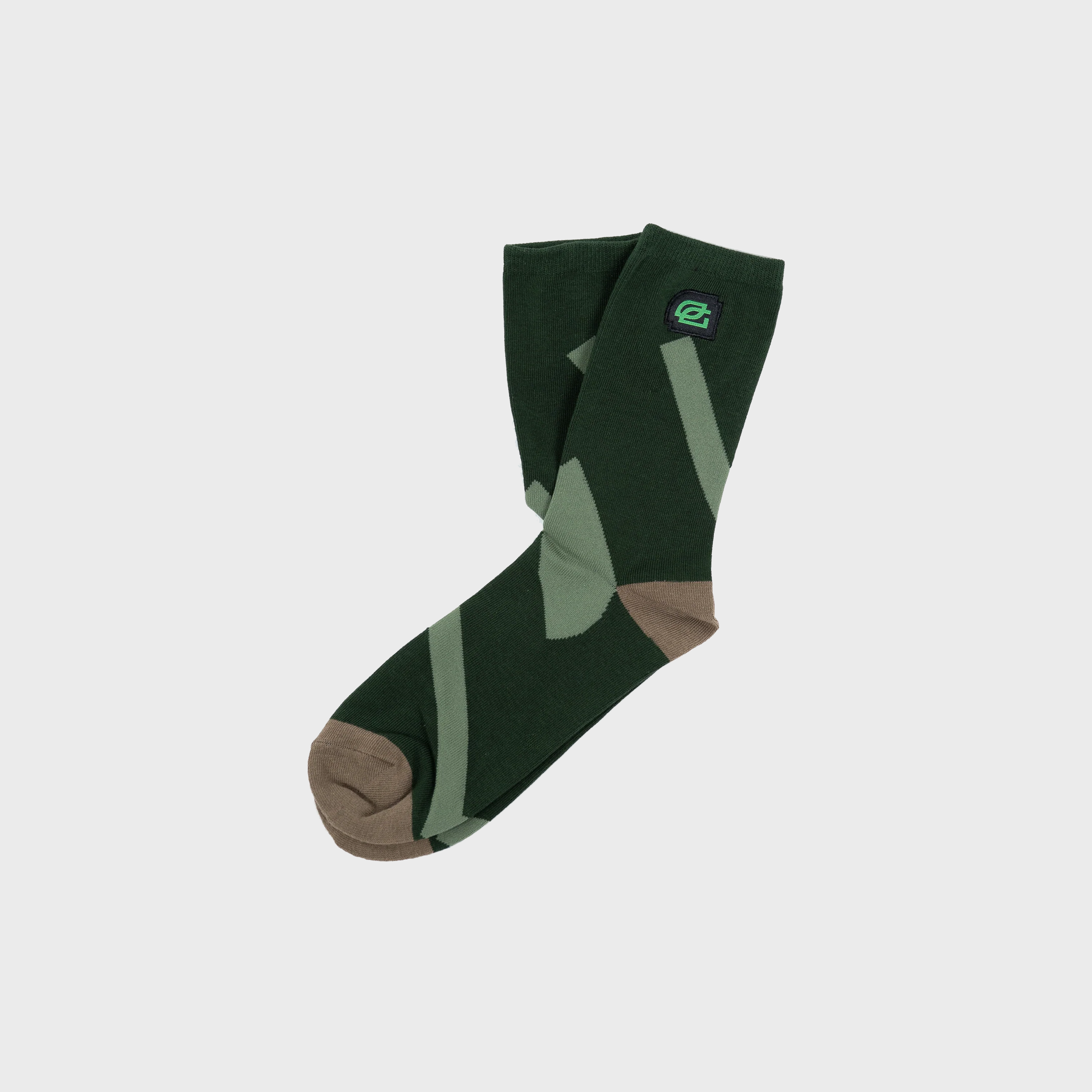 OpTic Logo Socks in Elmwood Brown