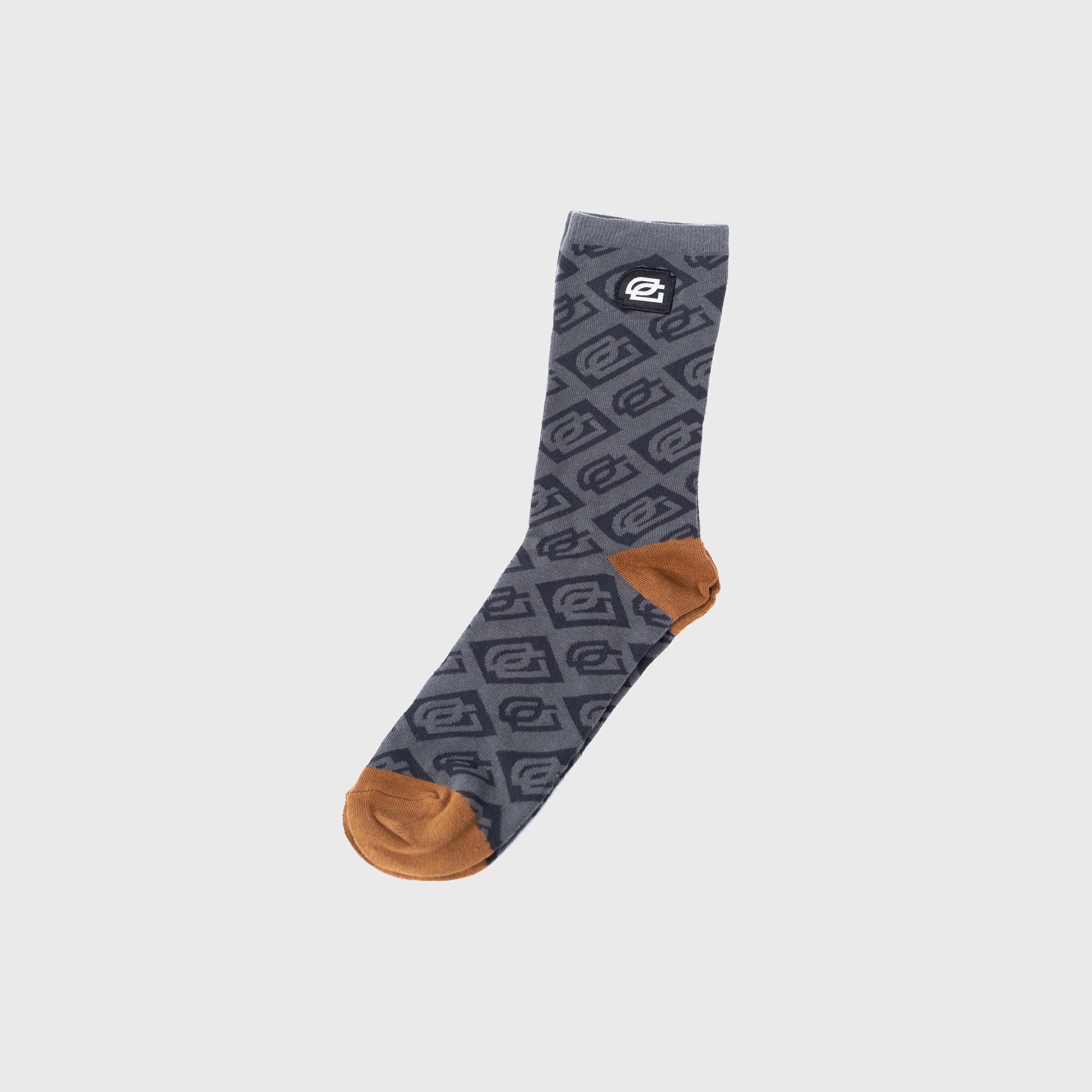 Obsidian Checkerboard Logo Sock
