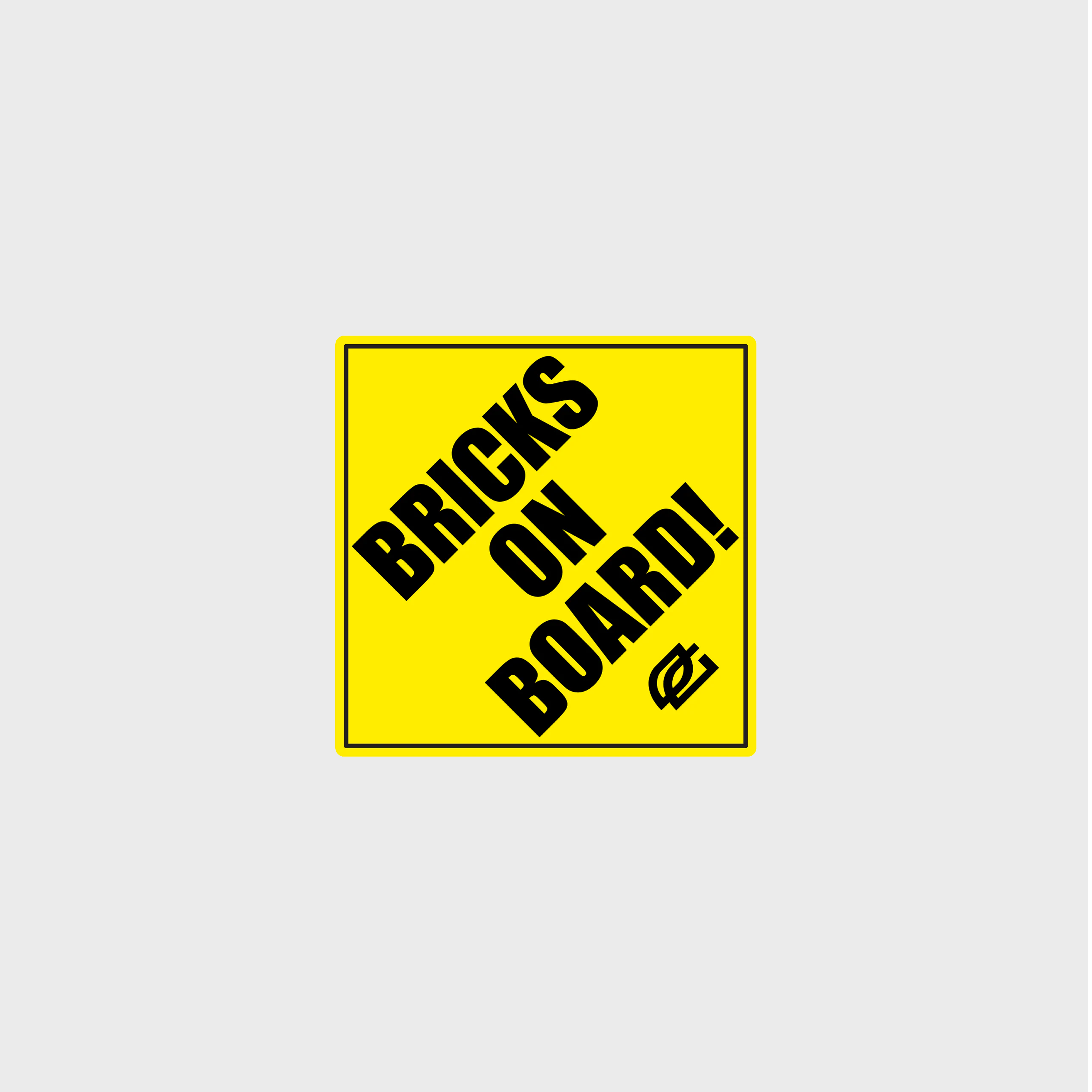 Bricks On Board Sticker