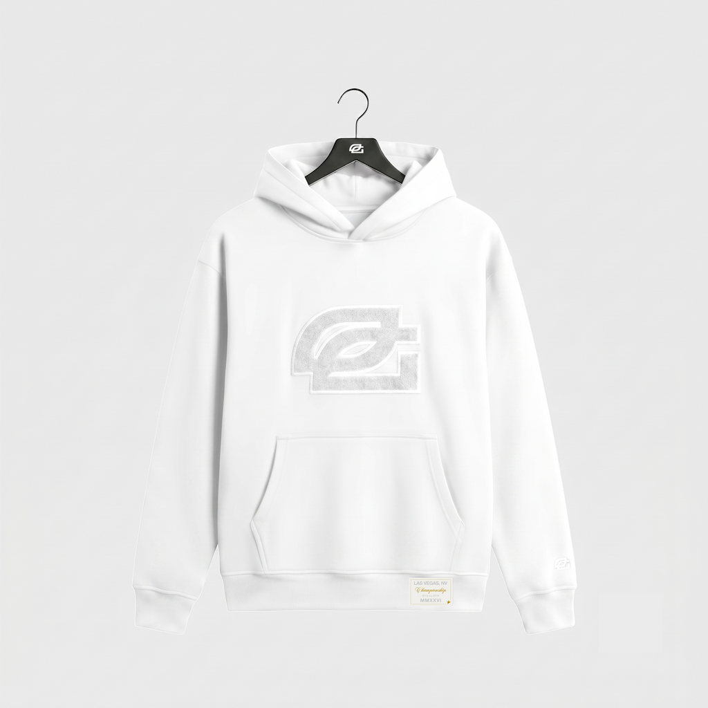 Champs White Chenille Hoodie