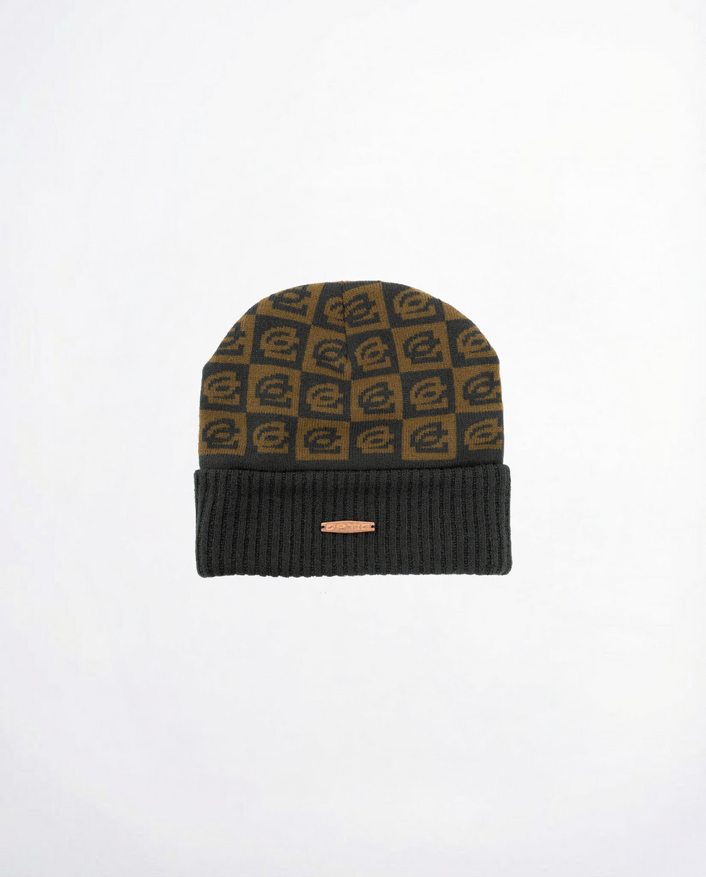 OpTic Logo Beanie in Elmwood Brown