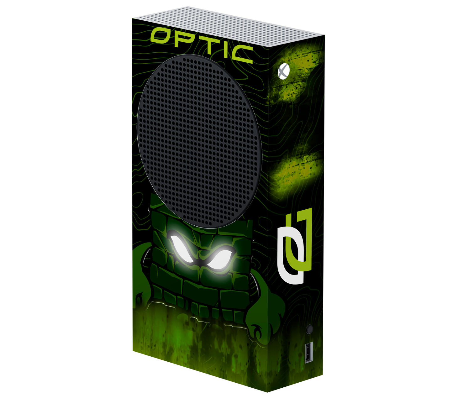 OpTic Greenwall Razer Skin - Xbox Series S